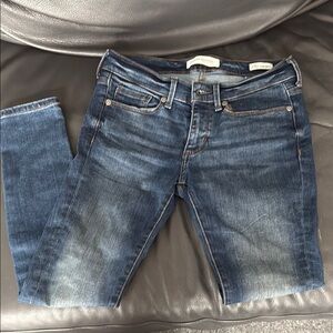 Banana Republic Blue Skinny Jeans with Natural Fading